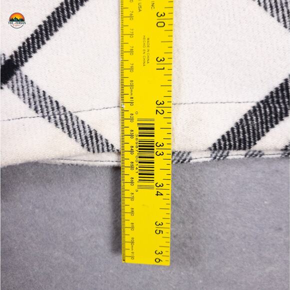 Future Collective With Kahlana Barfield Brown Shacket Black White Women's 1X - Picture 6 of 9